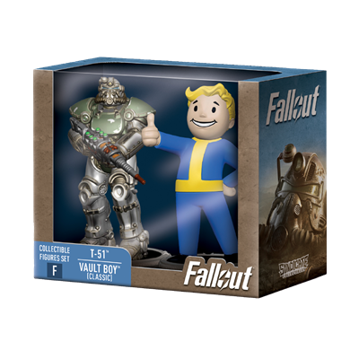 Fallout Samlarfigurer Set T-51 & Vault Boy (Klassisk) Cardsmiths LLC