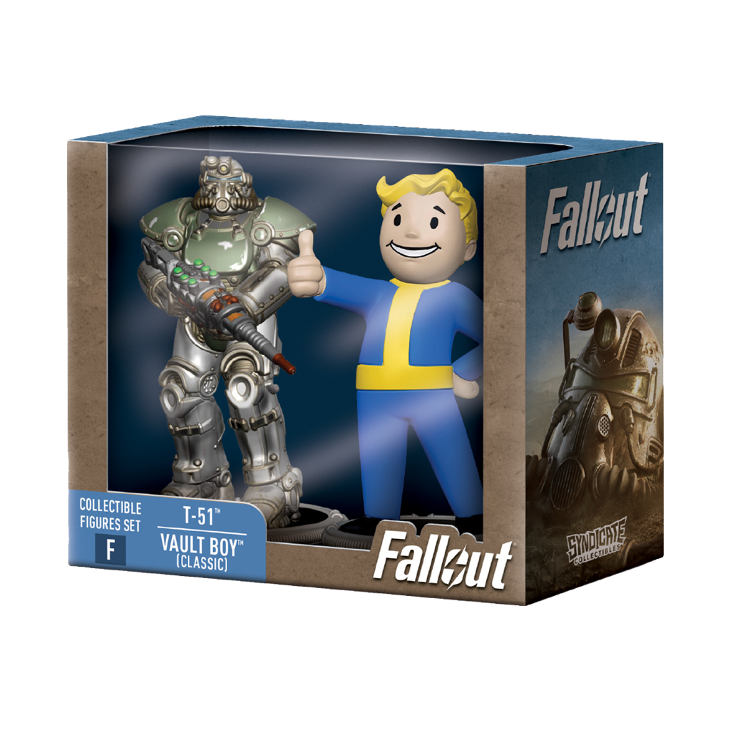 Fallout Samlarfigurer Set T-51 & Vault Boy (Klassisk) Cardsmiths LLC