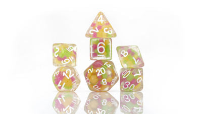 Sirius Dice Set - Melon Ball Glowworm Sirius Dice