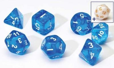Sirius Dice - Translucent Blue Resin Sirius Dice