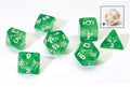 Sirius Dice - Genomskinliga Gröna Resin Tärningar Sirius Dice