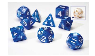 Sirius Dice - Pearl Blue Acrylic Tärningar Sirius Dice