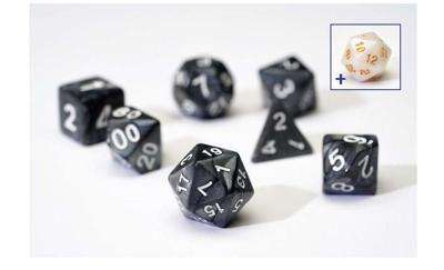 Sirius Dice - Pearl Charcoal Grey Acryli Sirius Dice