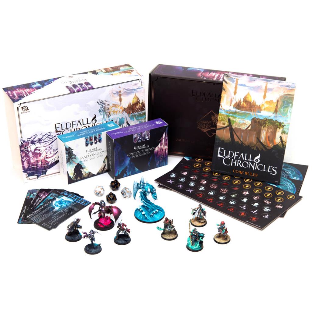 Eldfall Chronicles - Två Spelare Startset: Coalition of Thenion vs Sand Kingdoms Freecompany