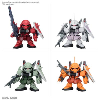 BB SENSHI ZGMF ZAKU SERIES SET Bandai