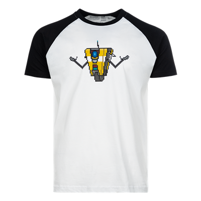 Borderlands - Raglan Shirt „Claptrap Pixel Art“ DPI Merchandising