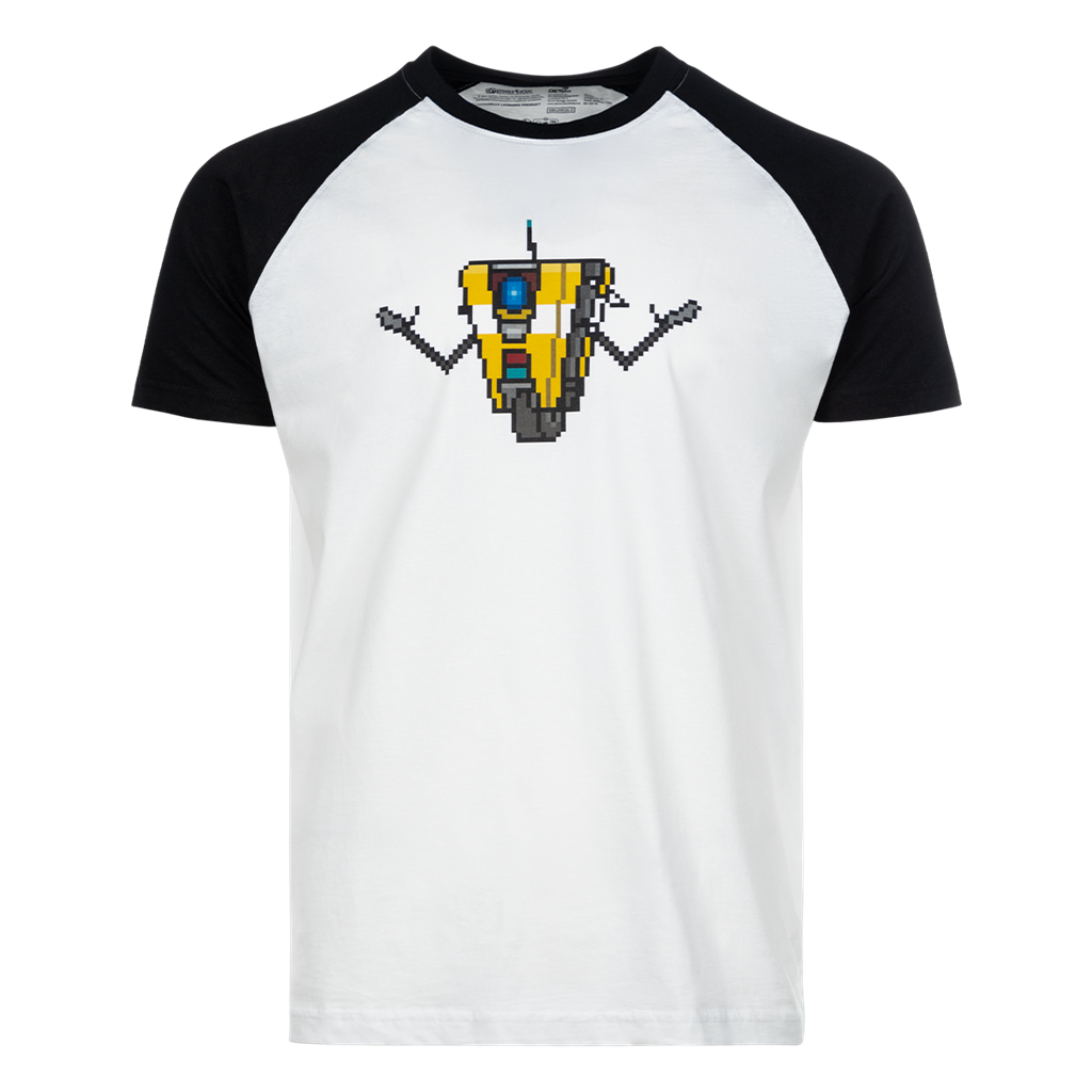 Borderlands - Raglan Shirt „Claptrap Pixel Art“ DPI Merchandising