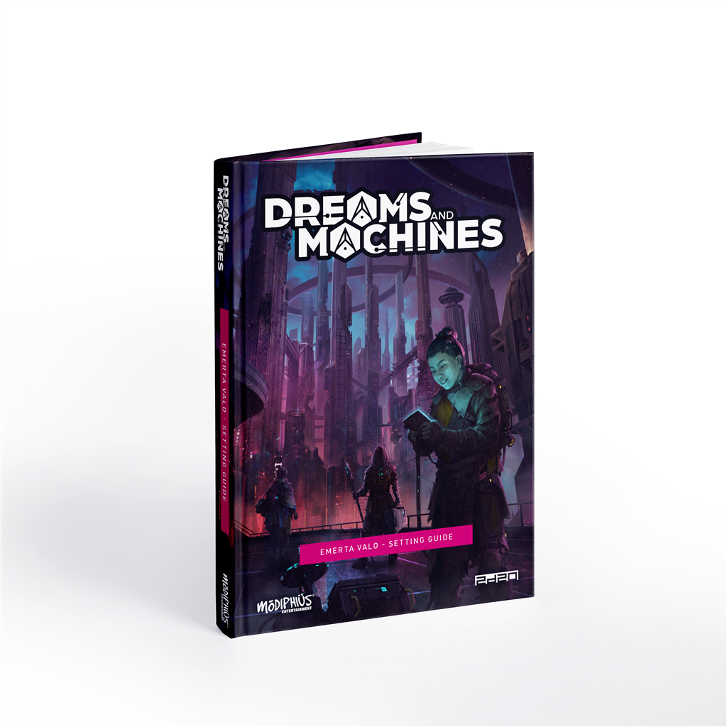 Emerta Valo: Setting Guide - Dreams and Machines Modiphius Entertainment