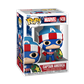 Funko POP Marvel: Holiday S4 – Captain America med Kranssköld Funko