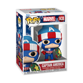 Funko POP Marvel: Holiday S4 – Captain America med Kranssköld Funko