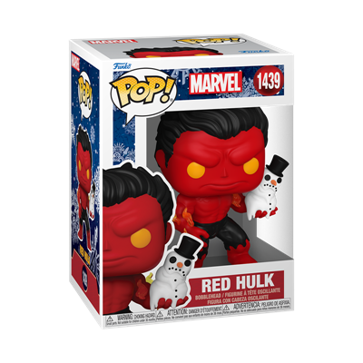 Funko POP Marvel: Holiday S4 – Red Hulk med snögubbe Funko