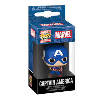 Funko POP Nyckelring: Marvel New Classics - Captain America Funko