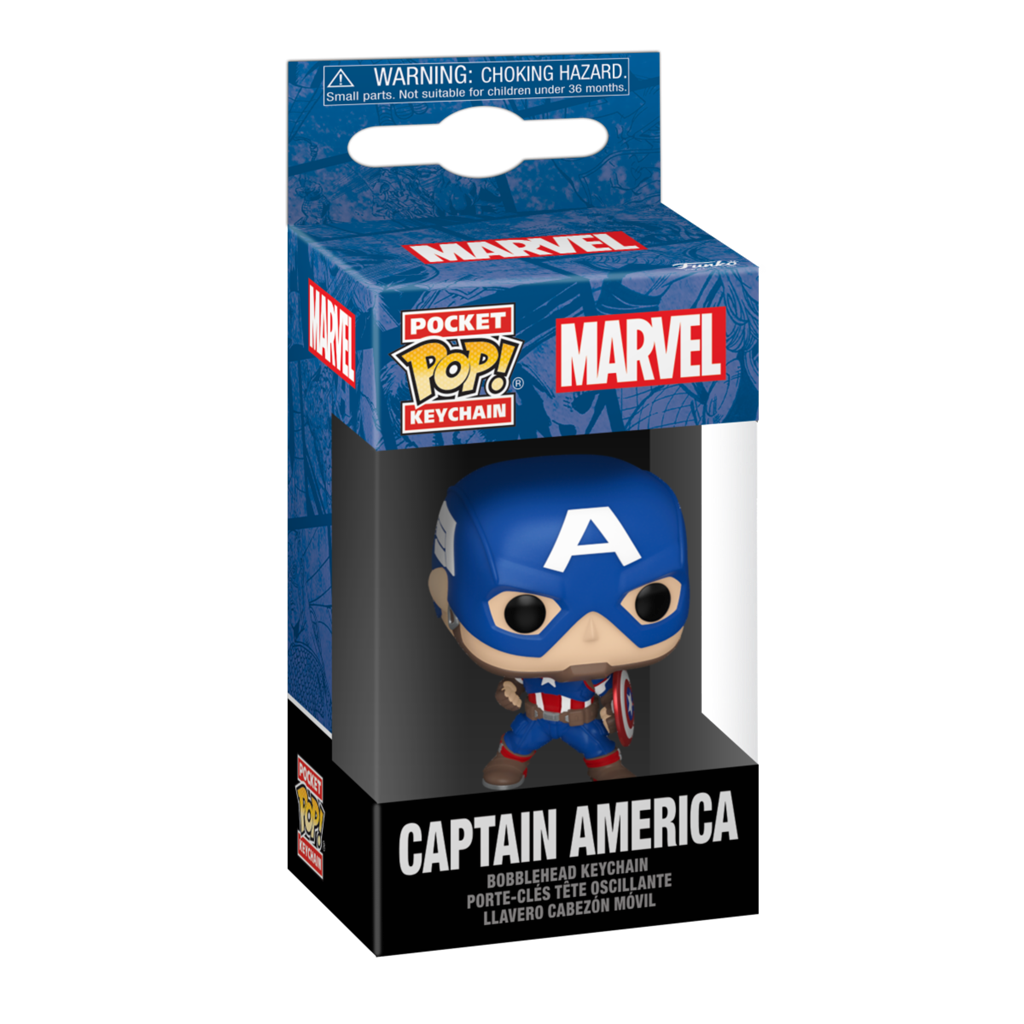 Funko POP Nyckelring: Marvel New Classics - Captain America Funko