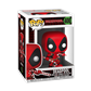 Funko POP Marvel: Holiday - Deadpool med Godiskäppar Funko