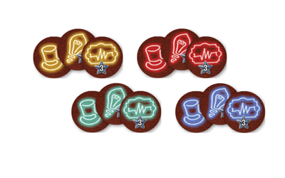 Nucleum: Neons Promo Board&Dice