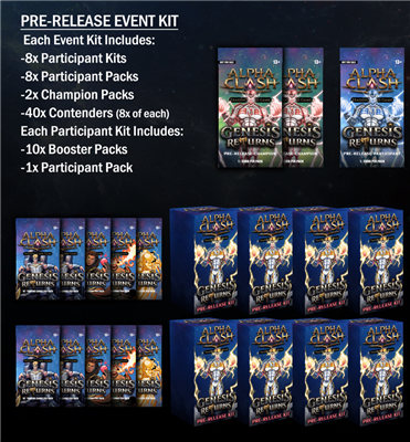 Alpha Clash - Genesis Returns Pre-Release Event Kit - EN Rising Empire Studios
