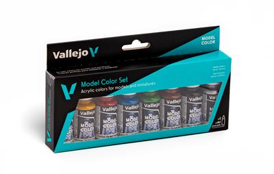 Vallejo - Model Color / 8 färger set - Wargames Basics 18 ml Vallejo