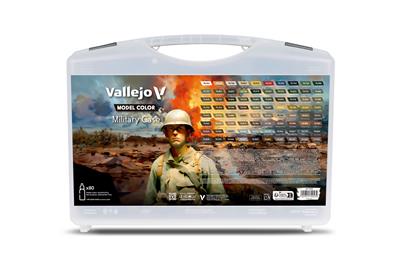 Vallejo Model Color 80-färgers set i militärväska Vallejo
