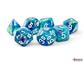 Chessex Festive® Mega-hedral™ Waterlily™/white 7-Die set Chessex
