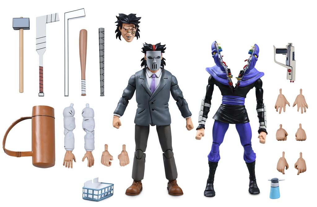 TMNT – 7" Action Figur - Business Suit Casey Jones & Split Foot Soldier 2 Pack NECA