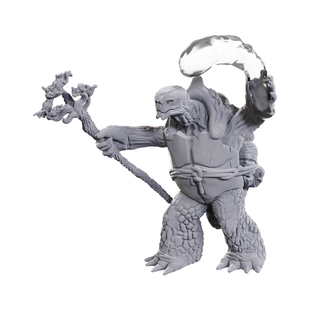 D&D Nolzur's Marvelous Miniatures: Tortle Druid & Wild Shape Giant Lizard