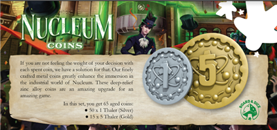 Nucleum Metal Coins Board&Dice