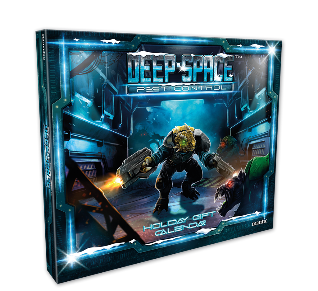 Sci-Fi Gamer Holiday Gift Calendar - Deep Space Pest Control Mantic Games