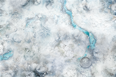 Terrain Crate - 6x4 Snöfält Slagmatta Mantic Games