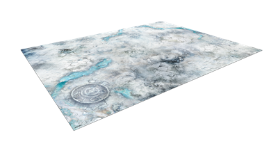 Terrain Crate - Snöfält Battle Mat 44"x60" Mantic Games