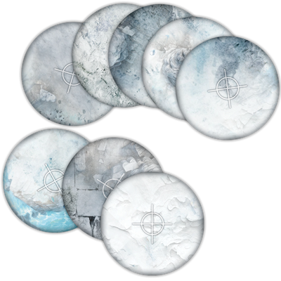 Terrain Crate - Snöfält Målmallar Mantic Games