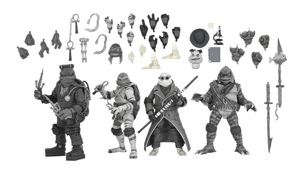 Universal Monsters x TMNT - 7” Scale Action Figure 4 Pack NECA
