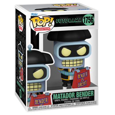 Funko POP TV: Futurama S4 - Bender (Matador) Funko