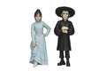 Beetlejuice Beetlejuice - 6" Action Figure - Toony Terrors Lydia och Astrid 2PK NECA