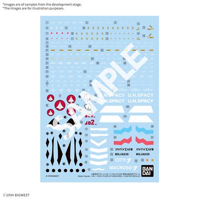 HG 1/100 VF-22S Sturmvogel II Vatten Decals Bandai