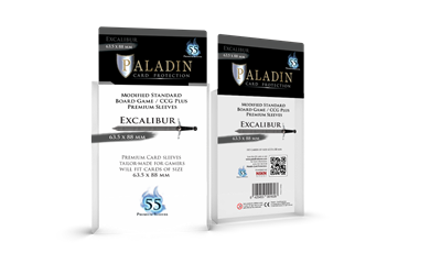 Paladin Sleeves - Excalibur Premium Standard 63,5x88mm Board&Dice