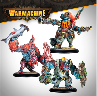 Warmachine: Southern Kriels Brineblood Marauders Battlegroup Box Steamforged Games