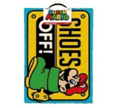 Super Mario (Shoes Off Colour) Dörrmatta Pyramid International