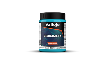 Vallejo Diorama FX Water Textures Mediterranean Blue 200 ml Vallejo