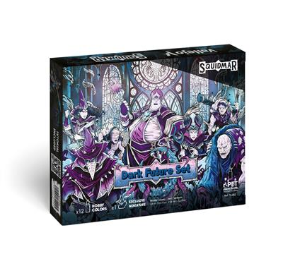 Vallejo Game Color - Dark Future Set 12 färger + figur 18 ml Vallejo