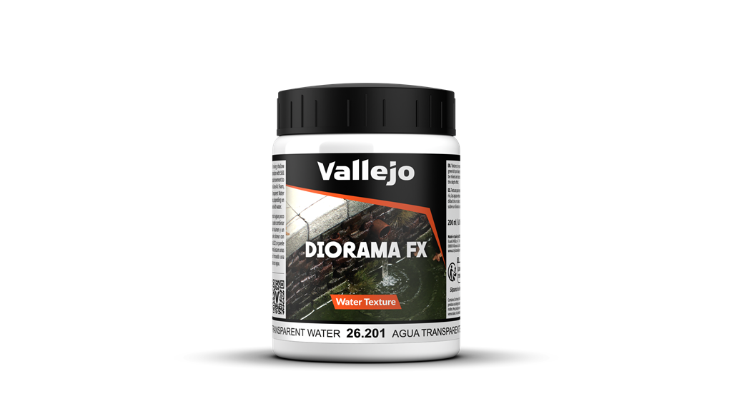 Vallejo Diorama FX Vatten Texturer Transparent 200 ml Vallejo