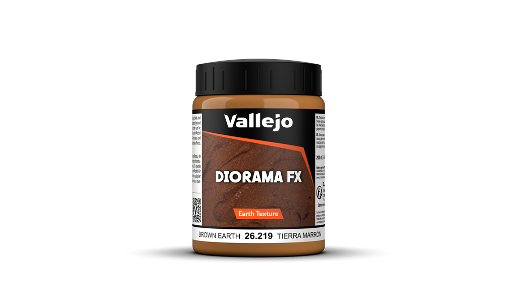 Vallejo Diorama FX Earth Textures Brun Jord 200 ml Vallejo
