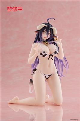 Overlord Desktop Cute Figure - Albedo (Cow-Print Swimsuit Ver.) Square Enix