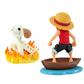 ONE PIECE WORLD COLLECTABLE FIGURE LOG STORIES - MONKEY.D.LUFFY & GOING MERRY