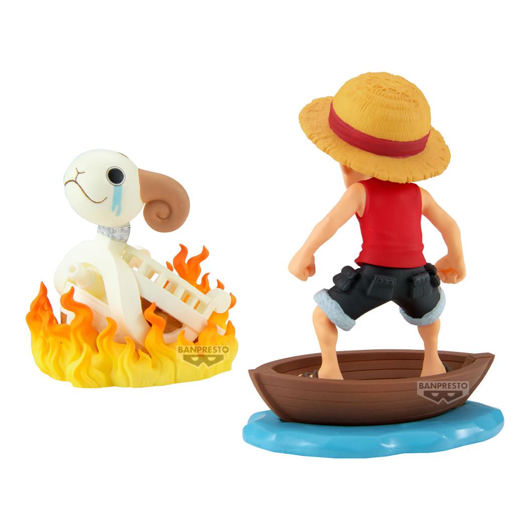 ONE PIECE WORLD COLLECTABLE FIGURE LOG STORIES - MONKEY.D.LUFFY & GOING MERRY