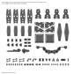 30MM 1/144 TILLVALSDELAR SET 19 (MULTI SKYDD)
