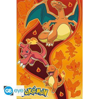 POKEMON - Poster Maxi 91.5x61 - Fire Type Z-Zero GmbH