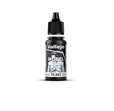 Vallejo - Model Color Metallic Gunmetal Grey 17ml Vallejo