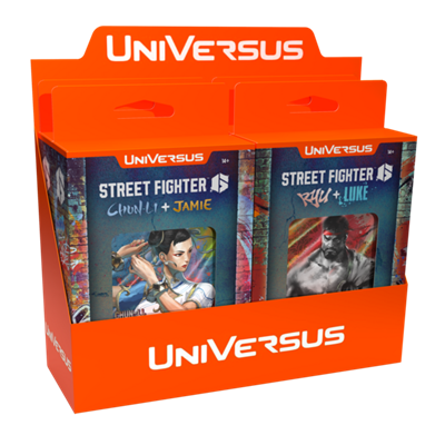 UniVersus CCG: Street Fighter 6 Challenger Series Deck Display (4 pack) Jasco Games