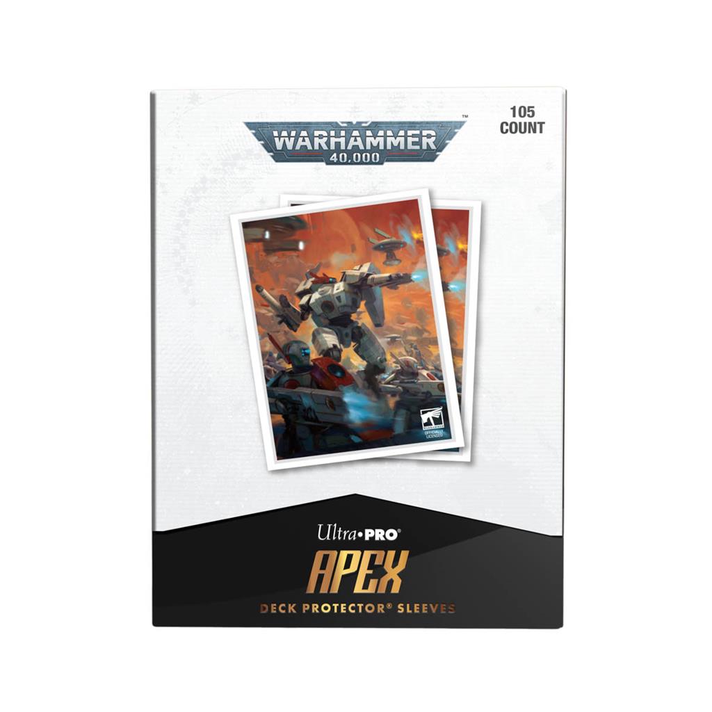 UP - T'au Empire Codex Adjusted 105ct Apex Deck Protector Sleeves for Warhammer 40,000