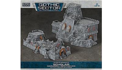 Battlefield In A Box Mundus Imperialis - Scholam (Skadad & Förstörd x2) Gale Force Nine